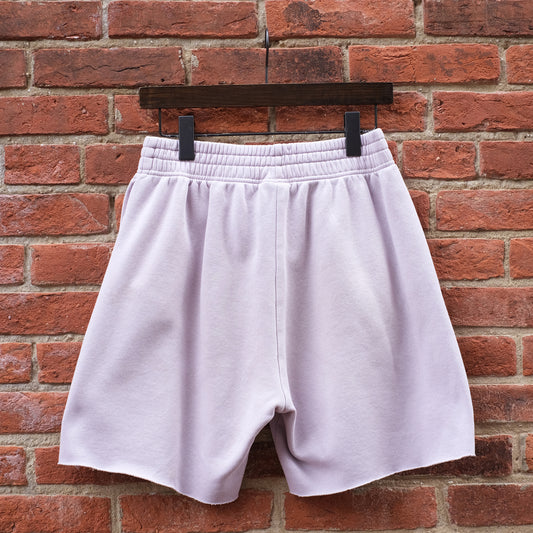 eyeball patch sweat shorts - lilac S