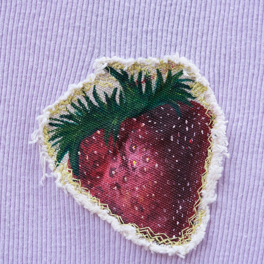 fruit patch baby t-shirt - pink strawberry M