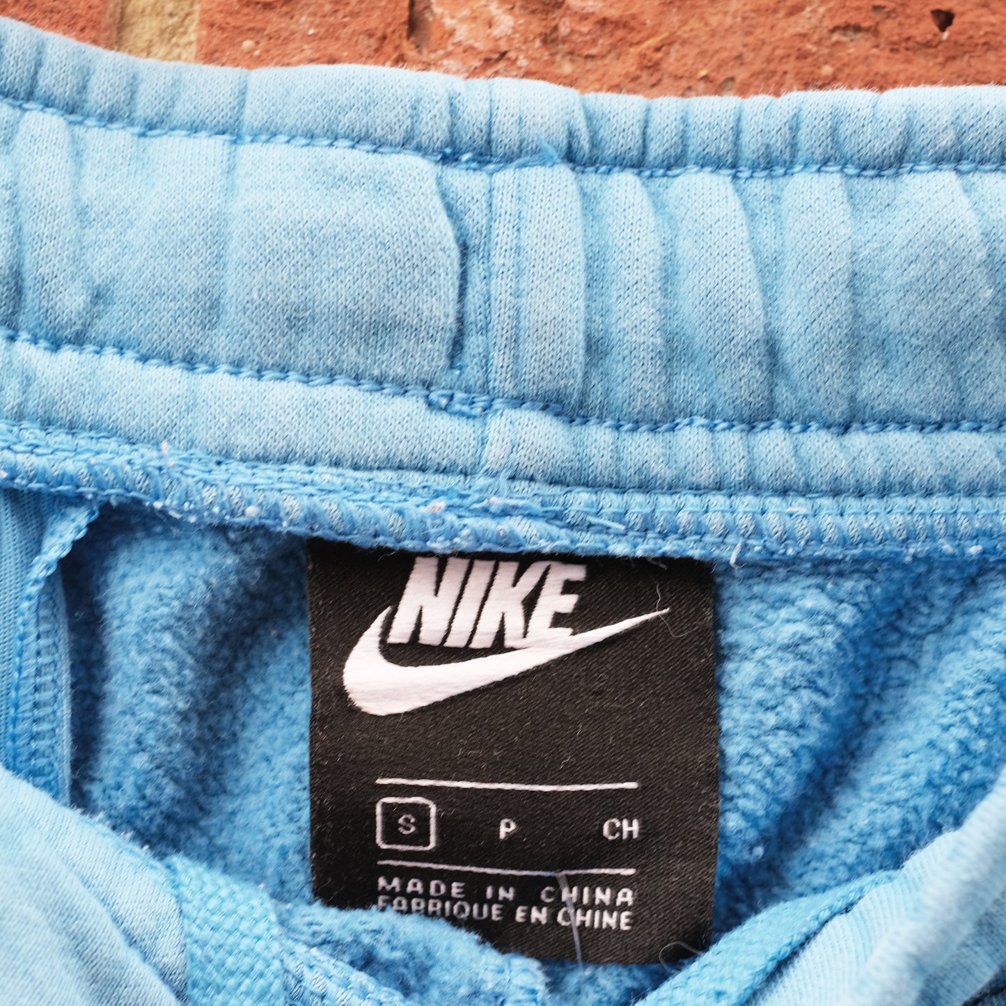 hand patch sweat shorts - blue S
