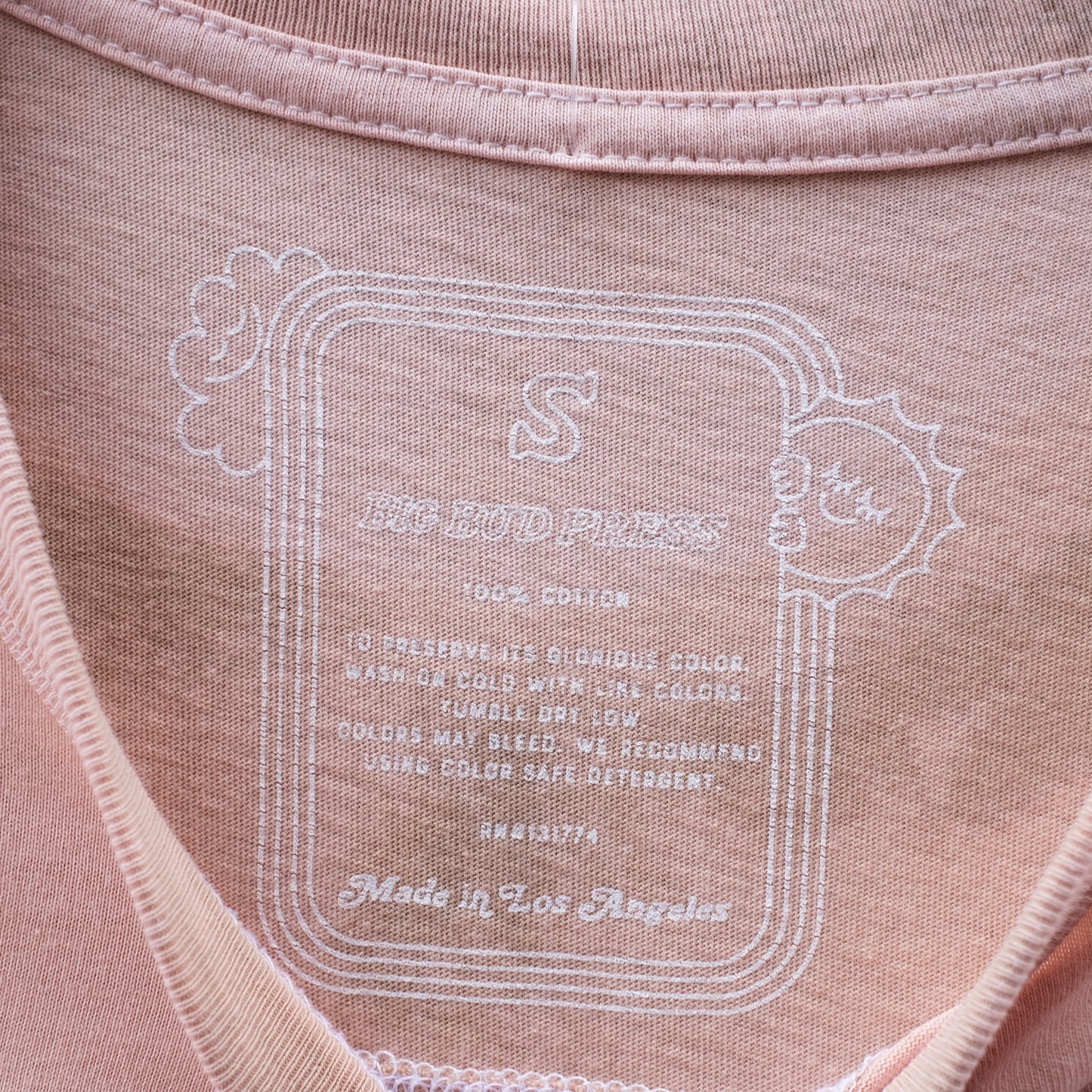 mad posse t-shirt - peach S