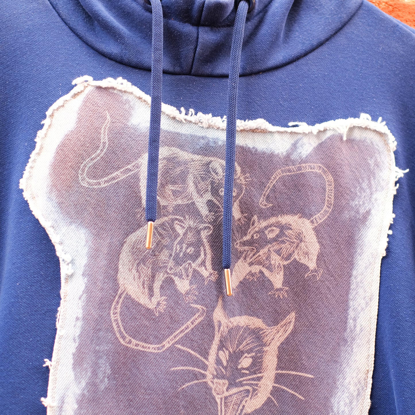 mad posse hoodie -  blue M