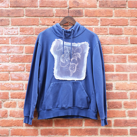 mad posse hoodie -  blue M