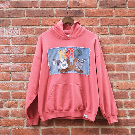 naptown hoodie - coral L